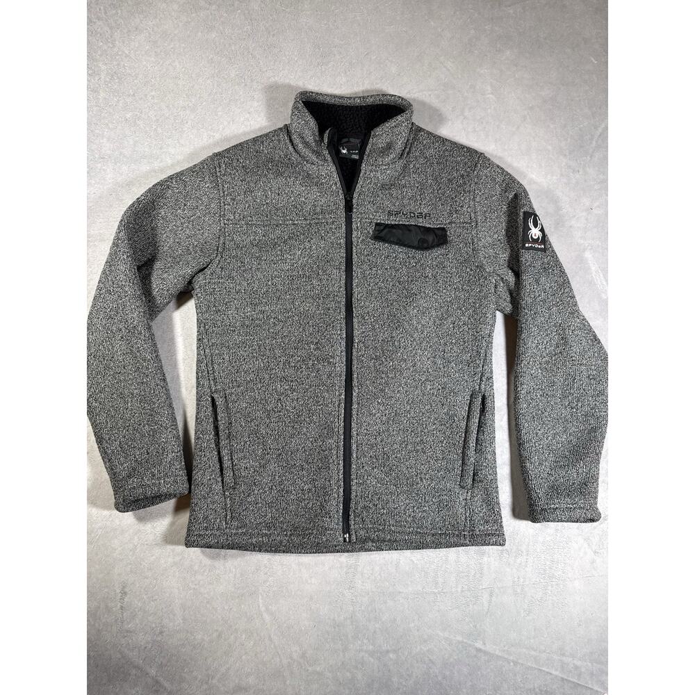 Spyder Sweater Fleece Sherpa Lined Jacket Mens | Size Small | Full Zip